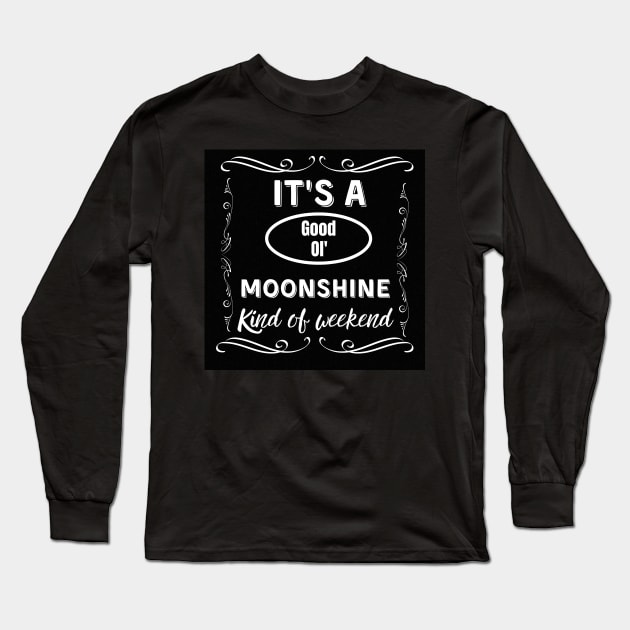 Moonshine Long Sleeve T-Shirt by WildenRoseDesign